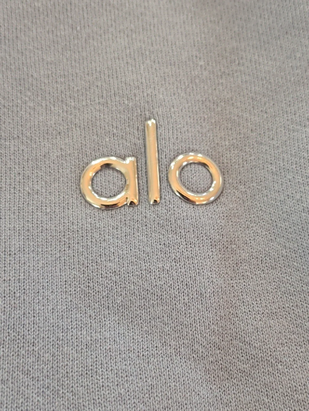 Alo Accolade Cropped Crewneck Sweatshirt in Dusty Blue - Picture 2 of 3